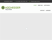 Tablet Screenshot of hochegger-technik.at